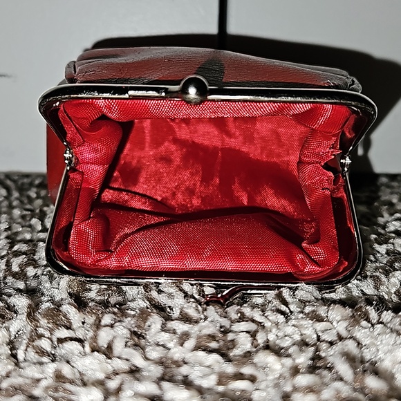 Vintage Buxton Red Leather Coin Purse - Picture 4 of 5